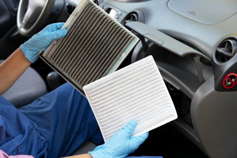 Comparing dirty and clean air filters