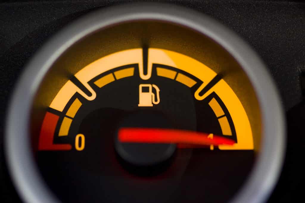 Full fuel tank gauge
