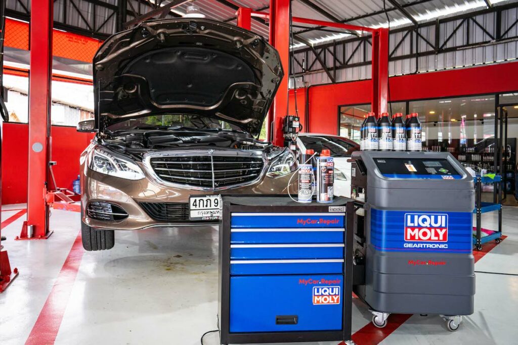 Servicing a Mercedes-Benz