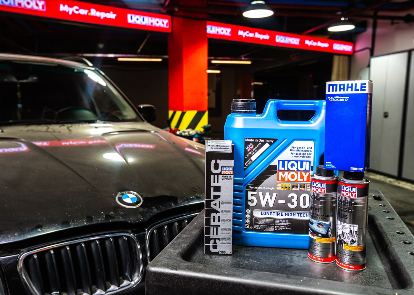 LIQUI MOLY and Mahle oil change kit for BMW X3