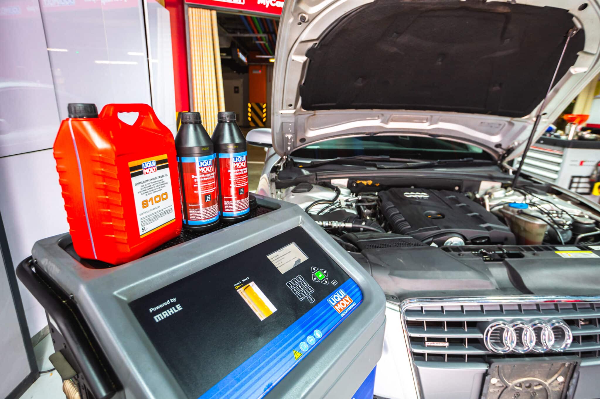 Preparing the Liqui Moly for An Audi A5 2011