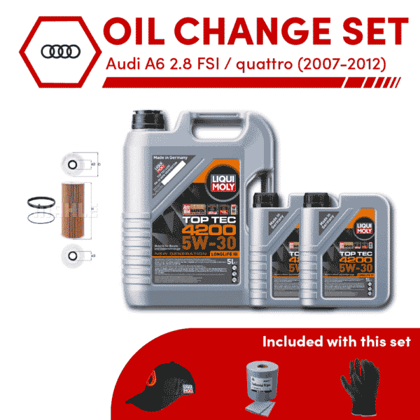 Audi A6 2.8 FSI / quattro Oil Change Set (2007-2011)