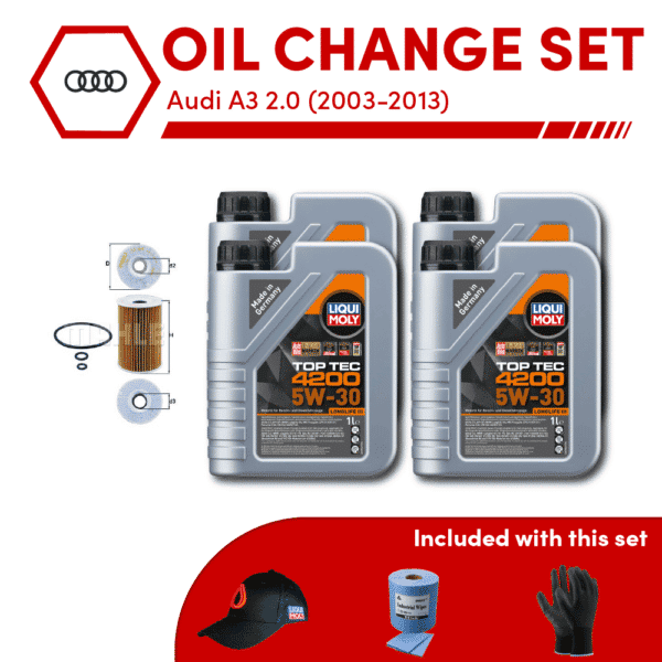 Audi A3 2.0 TDI Oil Change Set (2003-2013)